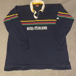 Vintage Canterbury of New Zealand Rugby Jersey Spell Out 90s XXL
